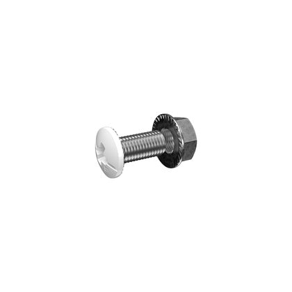 Skruv M8X16mm Vit 50st (Rexel)