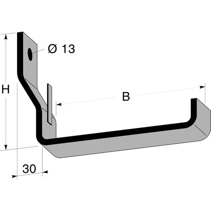 VÄGGKONSOL UTV 150MM VIT (Rexel)