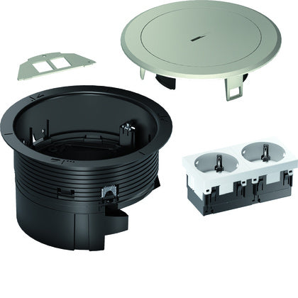 Golvboxset skruvl 120 IP66 Sil (Rexel)