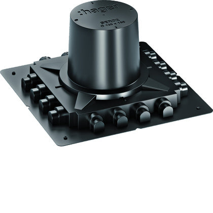 Gjutform Golvbox 120mm Svart (Rexel)