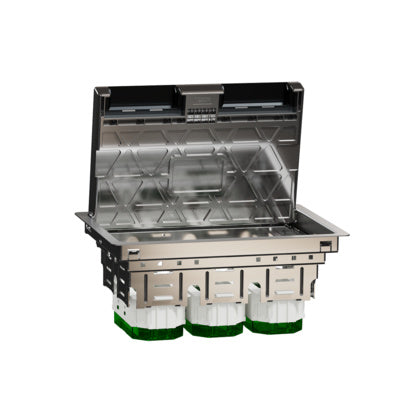 Golvbox L 6mod metall IP24 rf (Rexel)
