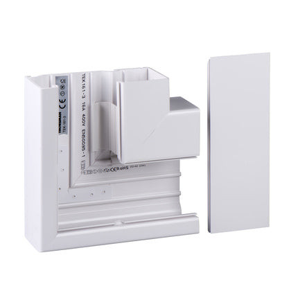 L-STYCKE NED TEK161-3 VIT (Rexel)