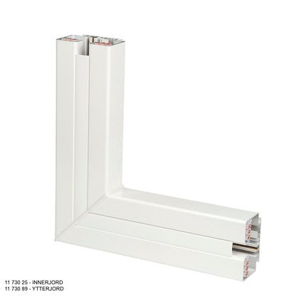 L-STYCKE 16/63A YTTERJORD VIT (Rexel)