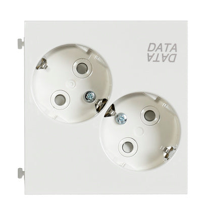 UTTAG 2-VÄG JORDAT DATA VIT (Rexel)