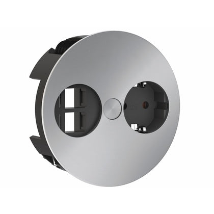 Uttag TWIST Krom 1xel Key (Rexel)
