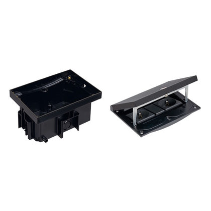 Golvbox IP66 L ingj 2x230V sv (Rexel)