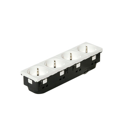 230 V-uttag 4-v 45x180 mm vit (Rexel)