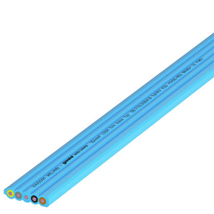 Flatkab 5x4mm² HF blå (Rexel)