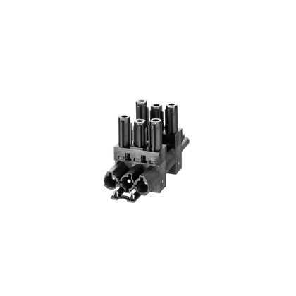 Förgreningsblock 3p 1in/3ut sv (Rexel)