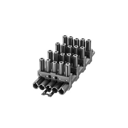 Förgreningsblock 5p 1in/5ut sv (Rexel)