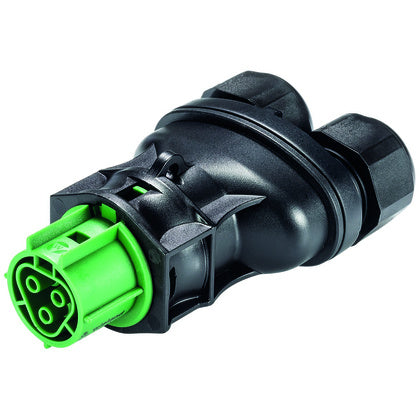 Klyvplugg hona skruv 2-pol gr (Rexel)