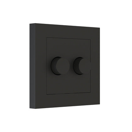 C-platta+ratt LEDDim 2x100 Sv (Rexel)