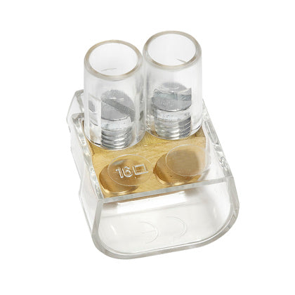 KOPPLINGSKLÄMMA DUBBEL 16 MM² TRANSPARENT (X 20) (Rexel)
