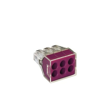 Toppklämma 6x0,75-2,5mm2 lila (Rexel)