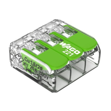 Anslutn kl 3x0,2-4mm2 GREEN (Rexel)