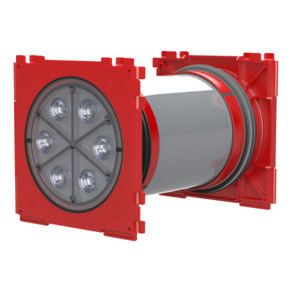 INSATSRAM DUBBEL Ø150 L=180 (Rexel)