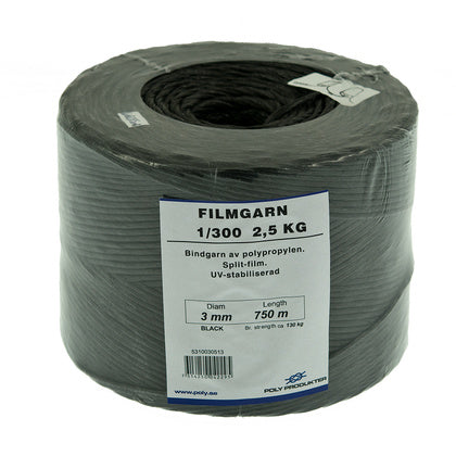 FILMGARN PP 1/300 2,5KG SVART (Rexel)