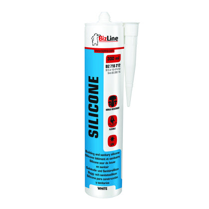 MASTIC SILIKON VIT 310 ML (Rexel)