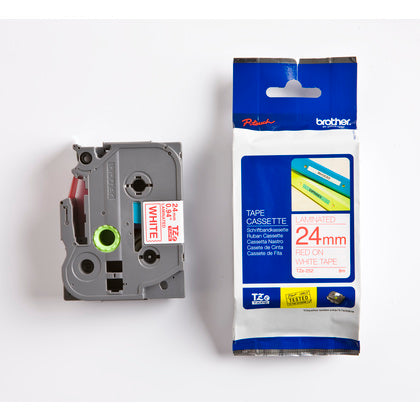 TAPE 24MM RÖD/VIT (Rexel)