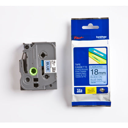 TAPE 18MM SVART/BLÅ (Rexel)