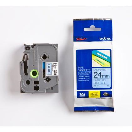 TAPE 24MM SVART/BLÅ (Rexel)