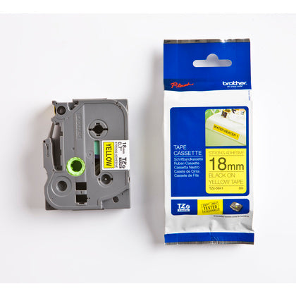 TAPE 18MM SVART/GUL (Rexel)