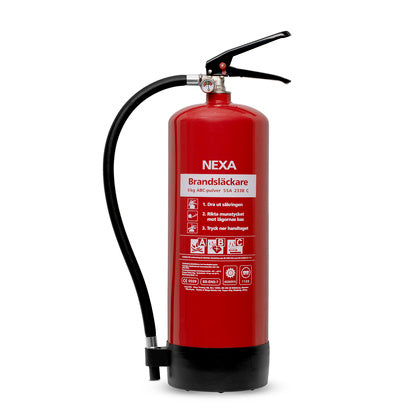 Pulversläckare 6 kg 55A Röd (Rexel)