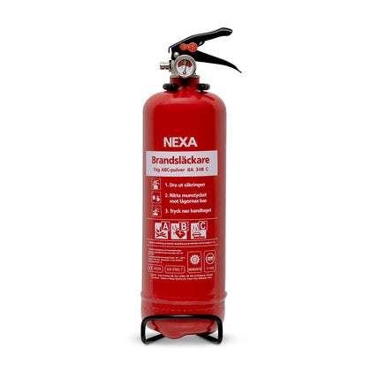 Brandsläckare röd 1 kg (Rexel)