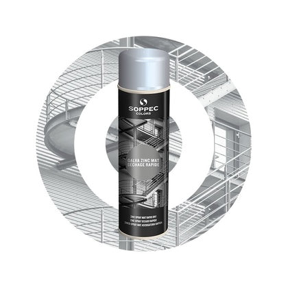 Galvaniseringsspray kallgalv matt Soppec 500 ml (Rexel)
