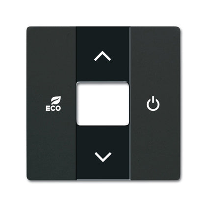 C-PLATTA TERMOSTAT SVART MATT (Rexel)