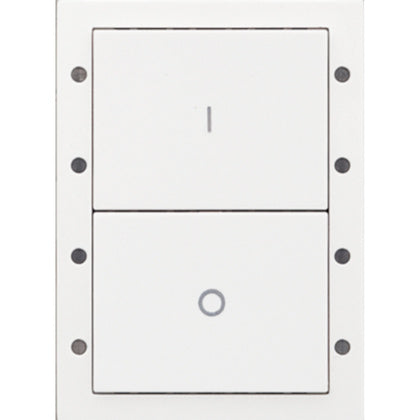 Panel,2-knapp,på/av,vit DALI-2 (Rexel)