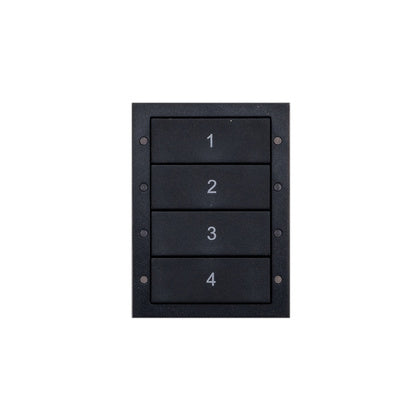 Panel, 4-knapp, svart (DALI-2) (Rexel)