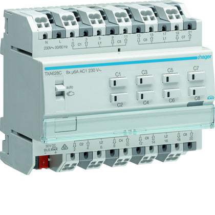 Jalusiaktor easy-KNX 8-kn 230V (Rexel)