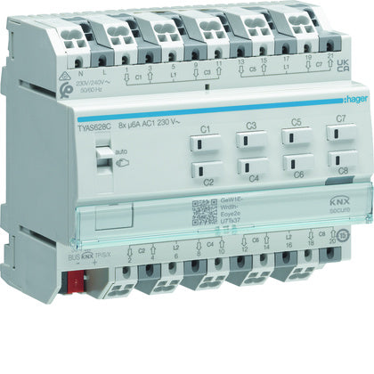 Persiennaktor 8-kan 230V KNX (Rexel)