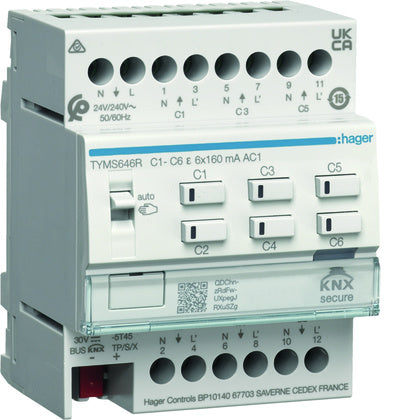 Värmeaktor regl 6x24/230V KNX (Rexel)