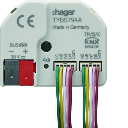Binäringång 8-kanal+LED KNX (Rexel)