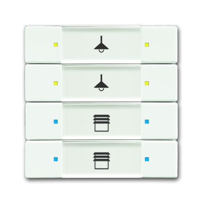 TRYCKKNAPP  4-P MF MVIT (Rexel)
