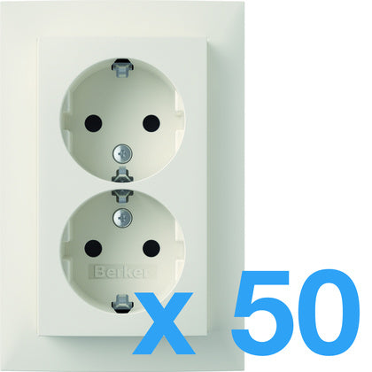 Uttag 2-v med x-plint BULKPACK (Rexel)