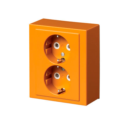 Uttag 2-vägs utv Orange (Rexel)