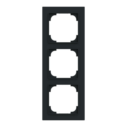 Ram 3-facks mattsvart (Rexel)