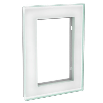 Ram 2-vägsuttag glas kristall vit (Rexel)