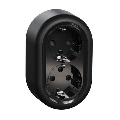 Vägguttag utv Ren 2-v J Sv (Rexel)