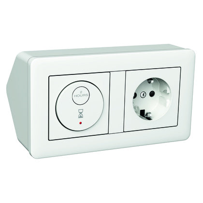 HÖRNBOX MED TIMER 2-P / 1-V (Rexel)