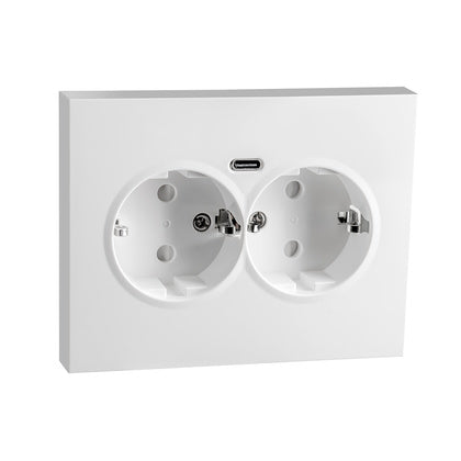 Uttag 2-V J + USB C Inf 1,5 V (Rexel)