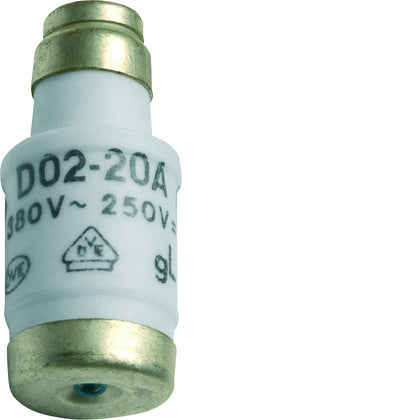 SMÄLTSÄKRING D02/E18 20A (Rexel)