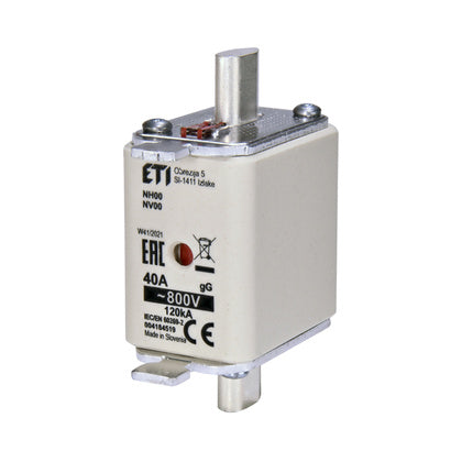 KNIVSÄKR NH00 gG 40A 800VAC (Rexel)