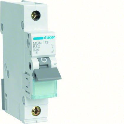 Minibrytare 1-P 32A B 6kA (Rexel)