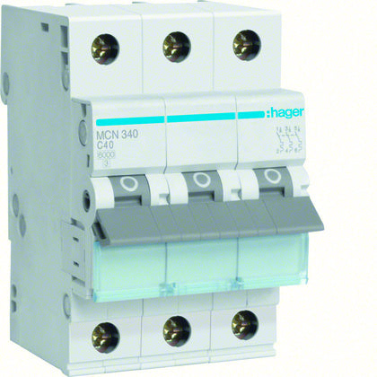 Minibrytare 3-P 40A C 6kA (Rexel)