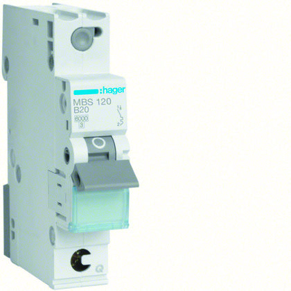 Minibrytare QC 1-P 20A B 6kA (Rexel)
