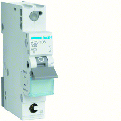 Minibrytare QC 1-P 6A C 6kA (Rexel)